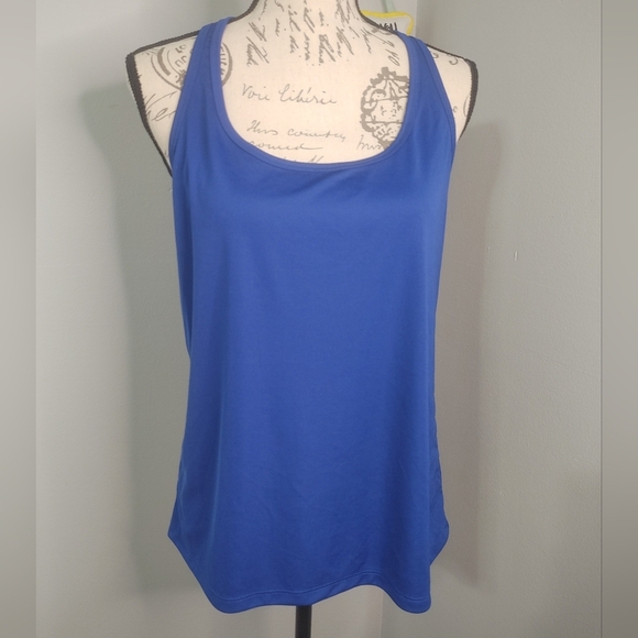 Alo Yoga Sport Blue Relaxed Tank Top with Scoop Neckline M - Picture 1 of 7